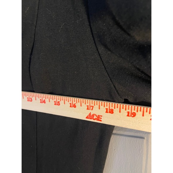 Marks & Spencer Black Zip Up Jacket Size 12 UK 14 Ponte Knit Blazer Professional - Picture 5 of 10